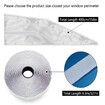 Portable Air Conditioner Universal Window Seal Kit Hot Air Stop Air Exchange Guards with Zip and Adhesive Fastener 4M