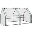 Mini Portable Green House PE Cover, Waterproof UV Protected Reinforced Cloche Indoor Outdoor Green House 120x60x60cm