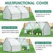 Mini Portable Green House PE Cover, Waterproof UV Protected Reinforced Cloche Indoor Outdoor Green House 120x60x60cm