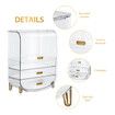 Makeup Storage Organiser Cosmetics Case Large Holder Jewellery Box Vanity Drawers Organizer Stand Transparent Portable 28.5x19x36cm