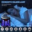 Bug Zapper USB Rechargeable Mosquito Killer Portable Waterproof LED Lantern Camp Light for Home Camping Backyard Patio-Black