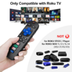 Replaced Remote Control Only for Roku TV,Compatible for TCL Roku/Hisense Roku/Onn Roku/Sharp Roku/Element Roku/Westinghouse Roku/Philips Roku Series Smart TVs (2 Pack,Not for Roku Stick and Box)