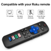 Replaced Remote Control Only for Roku TV,Compatible for TCL Roku/Hisense Roku/Onn Roku/Sharp Roku/Element Roku/Westinghouse Roku/Philips Roku Series Smart TVs (2 Pack,Not for Roku Stick and Box)