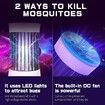 Portable USB Electronic Rechargeable Mosquito Fly Killer Lamp/Bug Zapper for Summer Trip,Outdoor Camping,Patio,Home