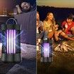 Portable USB Electronic Rechargeable Mosquito Fly Killer Lamp/Bug Zapper for Summer Trip,Outdoor Camping,Patio,Home(Black)