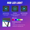 L Shaped Gaming Desk Computer Office Workstation Gamer Desktop 130cm Corner Carbon Fiber Writing Racer Table RGB LED Wireless Charger USB Port