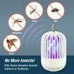 Rechargeable Dual-Function Bug Zapper Lamp, LED/UV Dual Lighting Mode, Eclectic Insect Zapper On Touch
