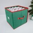 64 Christmas Ornament Storage Box with Dual Zipper Closure Box Contributes Slots Color random sent