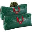 135cm Medium Christmas Tree Storage Bag Durable Reinforced Handles & Dual Zipper Waterproof Material Protects from Dust, Moisture & Insect (Green)