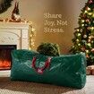 135cm Medium Christmas Tree Storage Bag Durable Reinforced Handles & Dual Zipper Waterproof Material Protects from Dust, Moisture & Insect (Green)