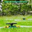 5 in 1 Lawn Sprinkler 360 Degree Rotation Large Coverage Area 5 Arms Home Automatic Watering System for Plants