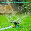 5 in 1 Lawn Sprinkler 360 Degree Rotation Large Coverage Area 5 Arms Home Automatic Watering System for Plants