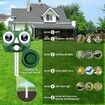 Solar Powered Animal Repellent, Ultrasonic Repellen Fox Raccoon, Yard Garden Farm