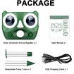 Solar Powered Animal Repellent, Ultrasonic Repellen Fox Raccoon, Yard Garden Farm