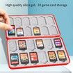 Pokemon Switch Cassette Storage Box NS for Switch 24pcs Shockproof Game Cards Case Hard Shell Box Storage Accessories