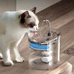 Cat Water Fountain, 1.5L Super Quiet Automatic Pet Drinking Fountain with Faucet Kit