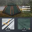 5 Man Tent Camping Pop Up Family Party Beach Instant Sun Shade Shelter Waterproof Outdoor 265x265x190cm Green