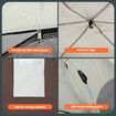 5 Person Pop Up Tent Beach Shelter Camping Instant Dome Family Shade Hiking Sun Rain Picnic Outdoor Waterproof 270x270x150cm Creamy white