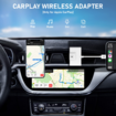 CarPlay Wireless Adapter for Factory Wired CarPlay Upgrade Plug & Play Wireless CarPlay Dongle Converts Wired to Wireless,Fit for Cars from 2015 & iPhone iOS 10+