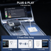 CarPlay Wireless Adapter for Factory Wired CarPlay Upgrade Plug & Play Wireless CarPlay Dongle Converts Wired to Wireless,Fit for Cars from 2015 & iPhone iOS 10+