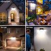 Solar Lights Outdoor Motion Sensor 4 Heads 270 LED Super Bright Waterproof Security Lights for Outside Patio Porch Yard Entryways