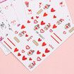 5pcs Sheets Nail Art Stickers Decals Self-Adhesive  Holiday Xmas Snowflake Nail Art Manicure