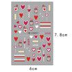 5pcs Sheets Nail Art Stickers Decals Self-Adhesive  Holiday Xmas Snowflake Nail Art Manicure