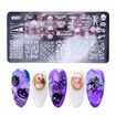 10pcs Stamping Plates Set Heart Love Valentines Day Spring Summer Flowers Leaves Marble Butterfly Nail Stamping Plate Nail Stamp Manicure