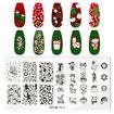 9pcs Stamping Plates Set Heart Love Valentines Day Spring Summer Flowers Leaves Marble Butterfly Nail Stamping Plate Nail Stamp Manicure