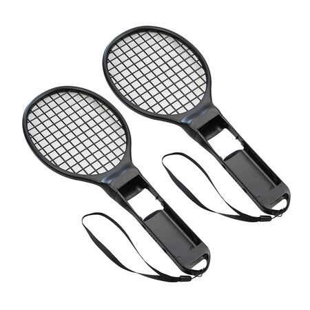 Tennis Racket for Nintendo Switch and Switch OLED Joy-Con 2 Pack Black