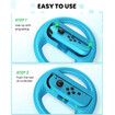 Steering Wheel Compatible with Nintendo Switch Wheel 2 Pack (Blue and Red)