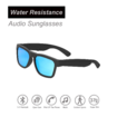 Bluetooth Sunglasses,Voice Control and Open Ear Style Smart Glasses Listen Music and Calls with Volume UP and Down,Bluetooth 5.0 Audio Glasses and IP44 Waterproof (Blue)