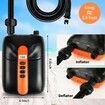 Electric SUP Air Pump 12V Car Connector Air Inflator, Intelligent Dual Stage  Inflation & Deflation Function, Paddle Board Pump for Boats, Inflatable Stand Up Paddle Boards