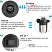 Electric Air Pump  Portable Quick-Fill Air Pump with 3 Nozzle for Outdoor Camping, Inflatable Cushions, Air Mattress Beds, Boats, Swimming Ring