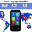 Language Translator Device 138 Languages Two-Way Instant Translator Portable Pocket Traductor Support WiFi/Offline/Images/SIM/Recording