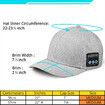 Hat with Bluetooth Speaker Adjustable Hat Wireless Smart Speakerphone Cap for Outdoor Sport Baseball Cap(Dark Grey)