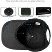 Hat with Bluetooth Speaker Adjustable Hat Wireless Smart Speakerphone Cap for Outdoor Sport Baseball Cap(Black)