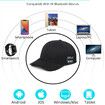 Hat with Bluetooth Speaker Adjustable Hat Wireless Smart Speakerphone Cap for Outdoor Sport Baseball Cap(Black)
