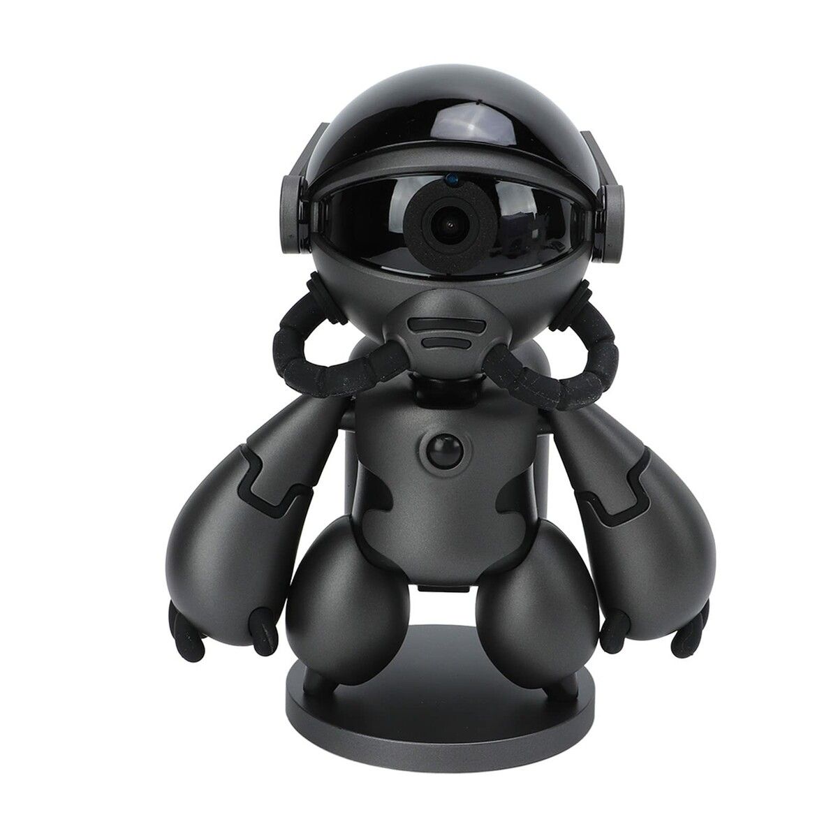Home Security Camera 1080P Indoor WiFi Camera Baby Monitor Cute Robot Shape with Motion Detection IR Night Vision APP Control-Black