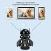 Home Security Camera 1080P Indoor WiFi Camera Baby Monitor Cute Robot Shape with Motion Detection IR Night Vision APP Control-Black