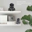 Home Security Camera 1080P Indoor WiFi Camera Baby Monitor Cute Robot Shape with Motion Detection IR Night Vision APP Control-Black