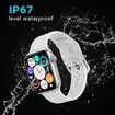 Smart Watch with Multiple Sports Modes, BT Calling and Wireless Charging White