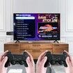 10000+ Games 9 Classic Emulators Wireless Retro Game Console 4K High Definition HDMI Output for TV with Dual 2.4G Wireless Controllers(64G)