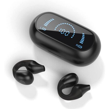 Wireless Bluetooth Headphones, Sports Headphones, Clip-on Bluetooth 5.2 Headphones, 32Hrs Playtime with Case