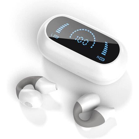 Wireless Bluetooth Headphones, Sports Headphones, Clip-on Bluetooth 5.2 Headphones, 32Hrs Playtime with Case