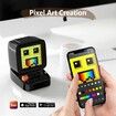 Divoom Ditoo Retro Pixel Art Game Bluetooth Speaker with 16X16 LED App Controlled Front Screen (Black)