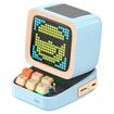 Divoom Ditoo Retro Pixel Art Game Bluetooth Speaker with 16X16 LED App Controlled Front Screen (Blue)