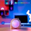 Divoom Planet-9 Smart Mood Lamp, Cordless Table Lamp with Programmable RGB LED for Bedroom Gaming Room Office-Pink