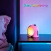 Divoom Planet-9 Smart Mood Lamp, Cordless Table Lamp with Programmable RGB LED for Bedroom Gaming Room Office-Pink