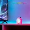 Divoom Planet-9 Smart Mood Lamp, Cordless Table Lamp with Programmable RGB LED for Bedroom Gaming Room Office-Pink